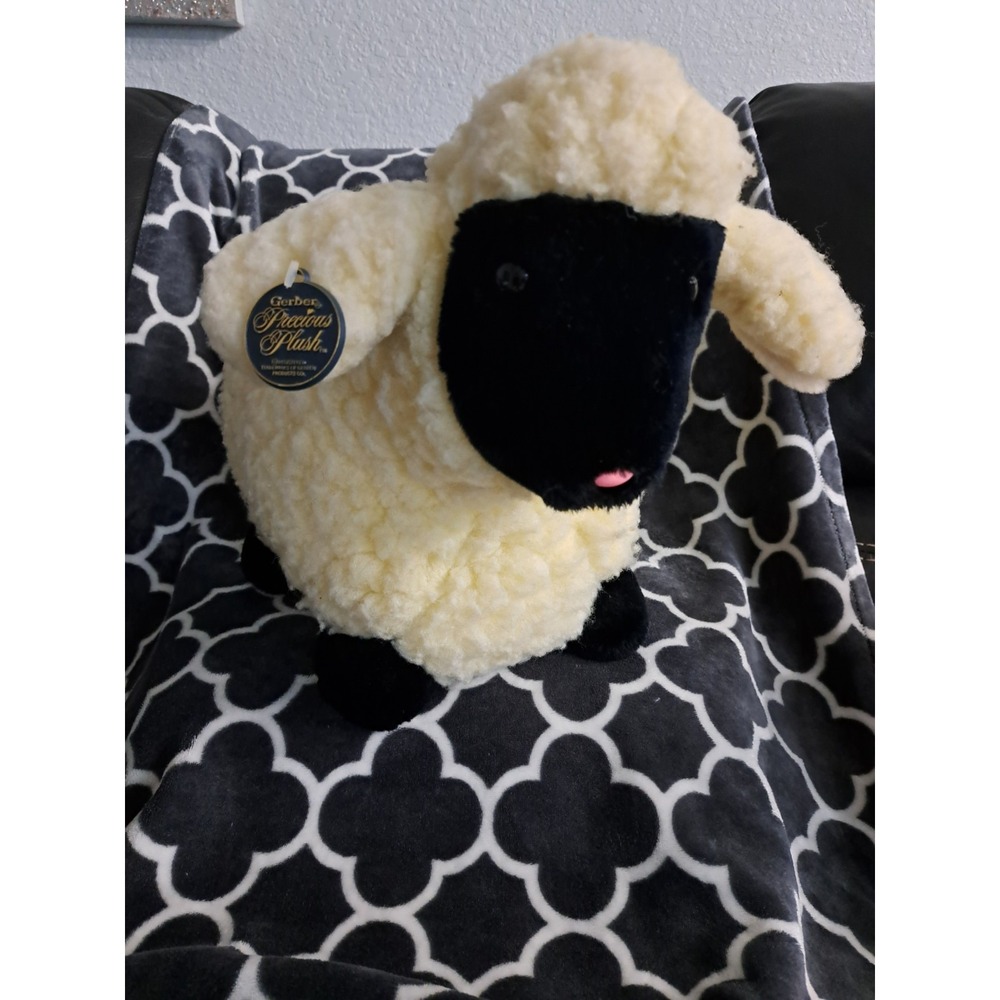 16" Atlanta Novelty Vintage‎ Lamb GERBER Sheep Plush Stuffed KOREA Woolly Toy